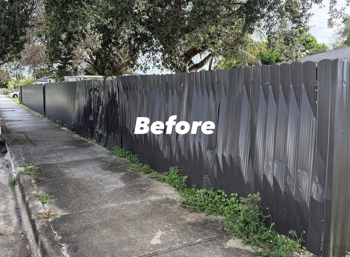 Fence Installation - Before